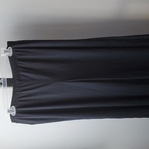 Wide leg Black pants with Silver sparkles